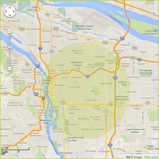 Portland Service Area